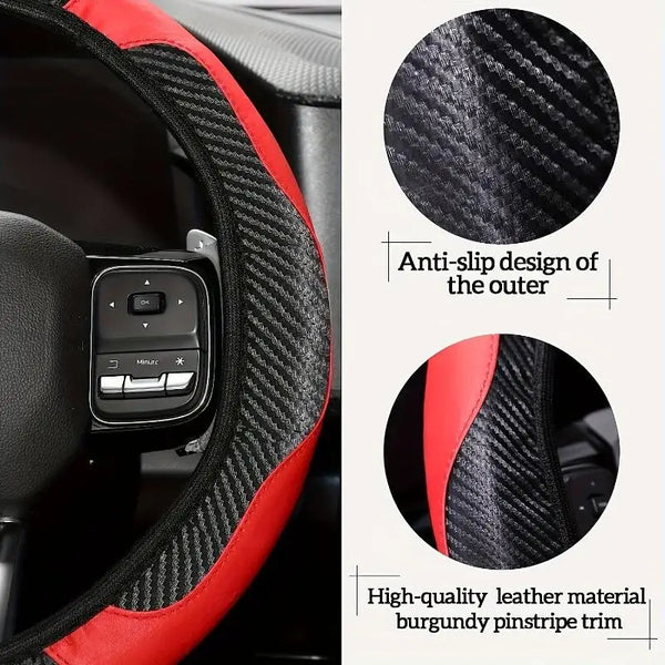 Sleek Carbon Steering Cover